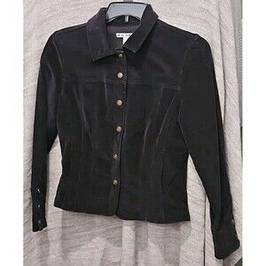 Vintage New S 40X23 A.M.I Revere Black Corduroy Blazer Snap Collared Jacket Rare